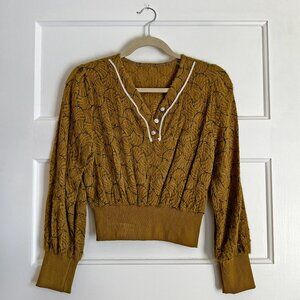 NWOT Boho Sage Green Long Sleeved Shirt